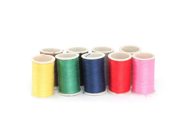 Color bobbins of thread — Stock Photo, Image