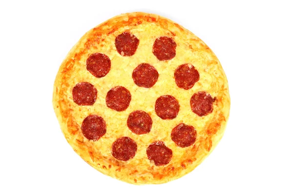Salami-Pizza — Stockfoto