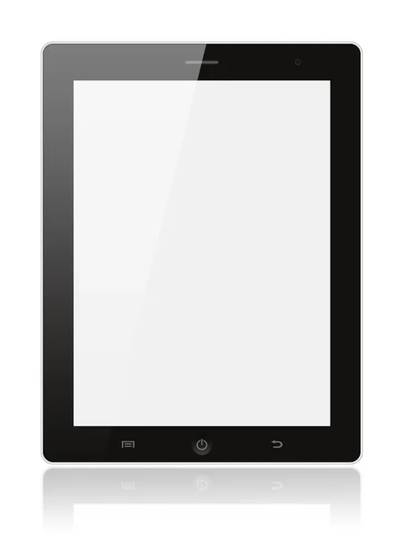 Preto tablet digital pc — Fotografia de Stock