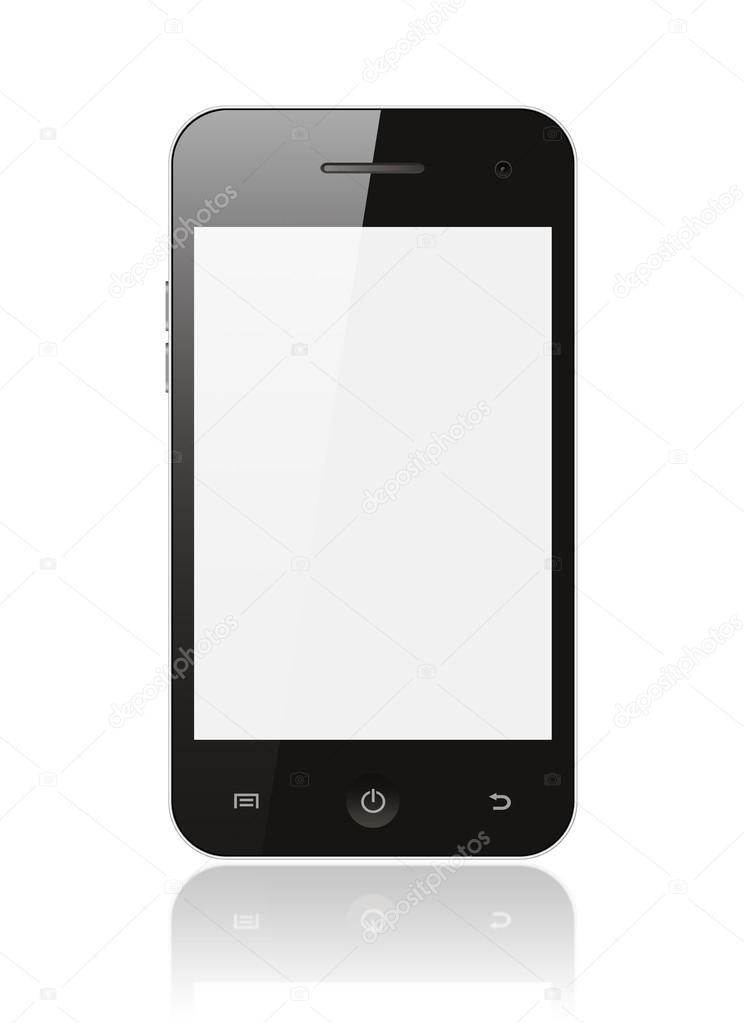 Smartphone with blank screen