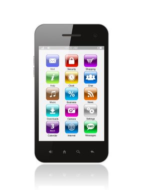 simgeleri ile akıllı telefon