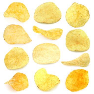 Set of potato chips