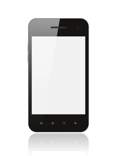 Teléfono inteligente con pantalla en blanco —  Fotos de Stock