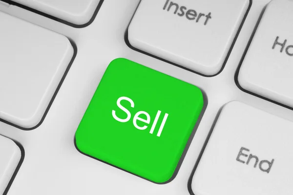Sell green button — Stock Photo, Image