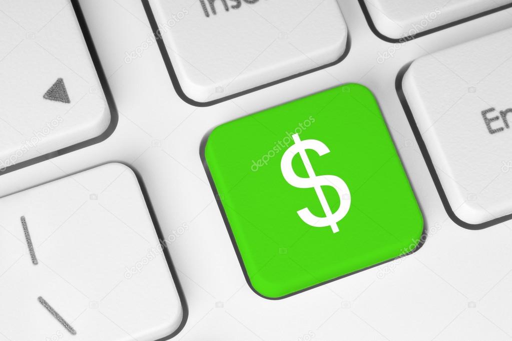 Green Button With Dollar Symbol Stock Photo Image By C Rozelt 13471781