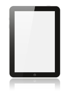 Black digital tablet pc
