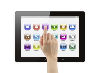 el simgesi tablet PC'de bastırıyor