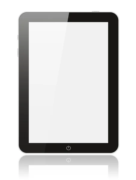 Preto tablet digital pc — Fotografia de Stock