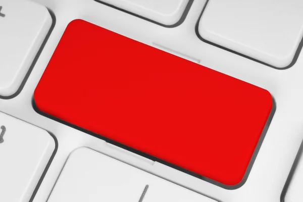 Blank red button — Stock Photo, Image