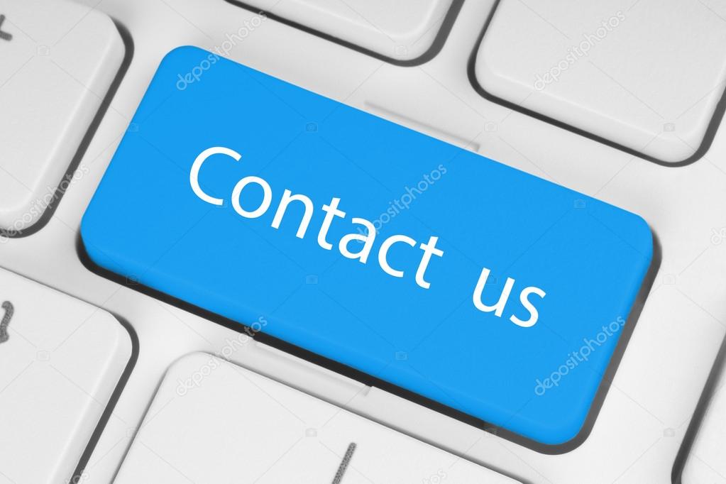 Big blue contact us button