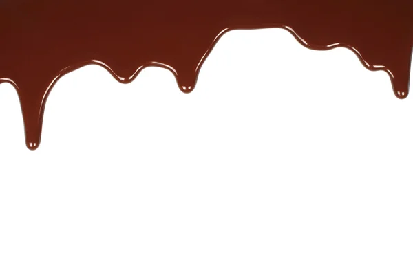 Melted chocolate dripping — Stock Photo, Image