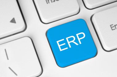 Mavi erp düğmesi