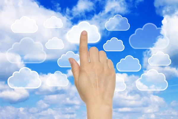 Cloud computing-concept — Stockfoto