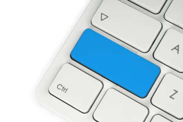 Blank blue button — Stock Photo, Image