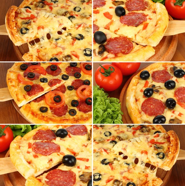 Set pizza — Foto Stock