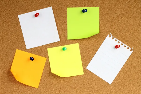 Colour note papers — Stock Photo, Image