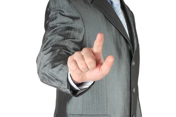 Businessman with indicating hand Stock Photo