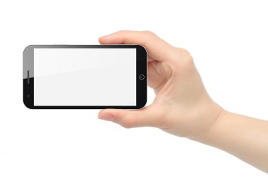 akıllı telefon elini tutar