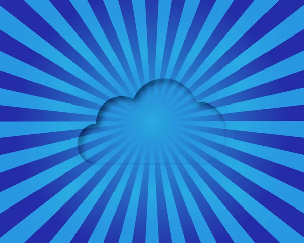 Koncepcja przetwarzania w chmurze — Zdjęcie stockowe