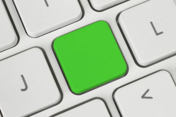 Blank green button — Stock Photo, Image