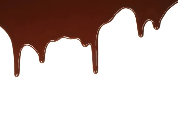 Melting chocolate dripping — Stock Photo, Image