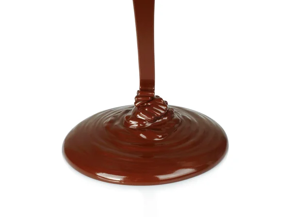 Eriyen çikolata damlama — Stok fotoğraf
