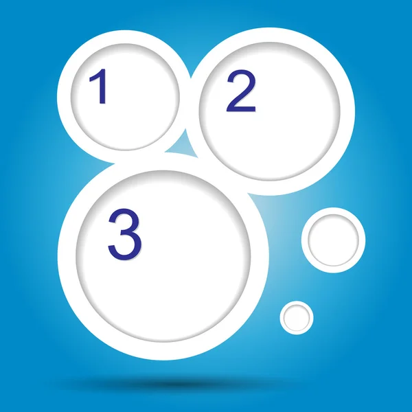 Round labels with numbers — Stock Photo, Image