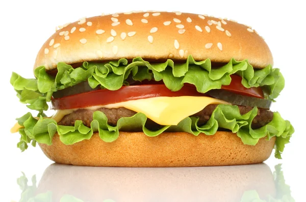 大きなハンバーガー ストック写真