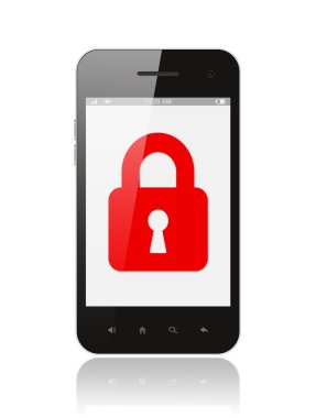 kapalı kilit ile akıllı telefon