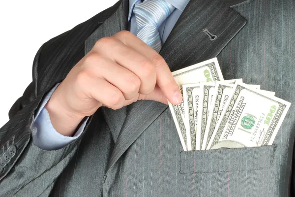 Businessman with money — Stock Photo, Image