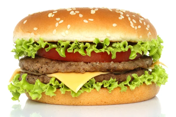 Big hamburger Stock Photo