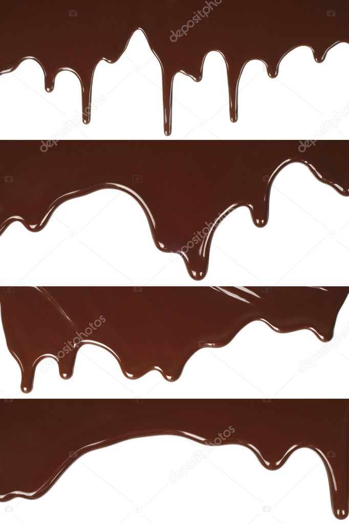 Melted chocolate dripping set