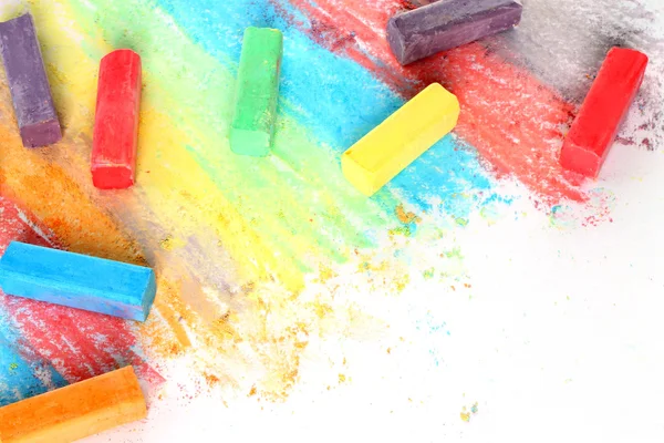 Color pieces of chalk — Stock Photo, Image
