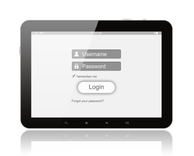 tablet pc giriş kutusu