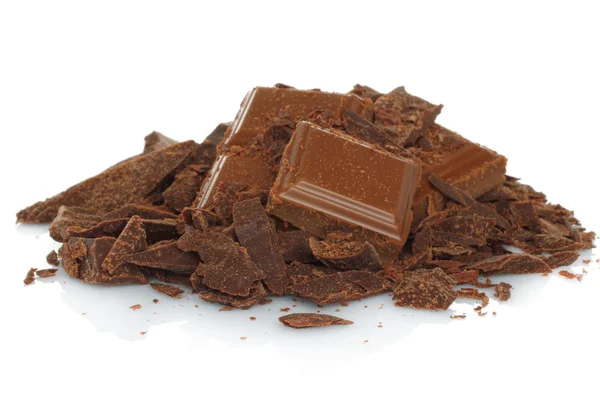 Barra di cioccolato rotta — Foto Stock