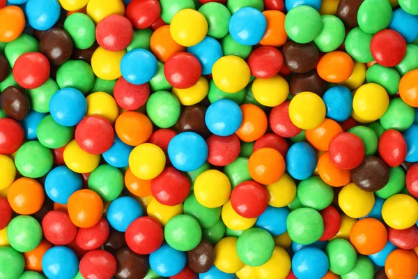 Colorful chocolate coated candies — Stock Photo, Image