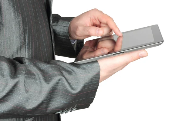Businessman using tablet PC — Stock Photo, Image