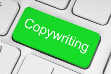 Yeşil copywriting düğmesi