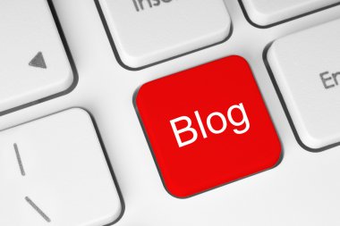 Kırmızı blog düğme
