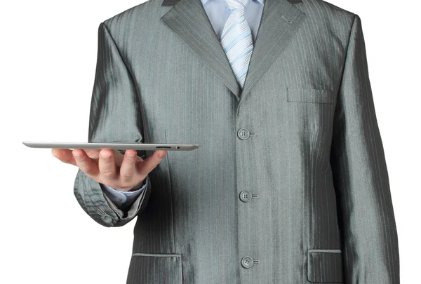 Businessman using tablet PC — Stock Photo, Image