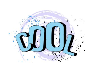 Konuşma Kabarcığı, beyaz arkaplanda boya tasarımı vektör çizimi