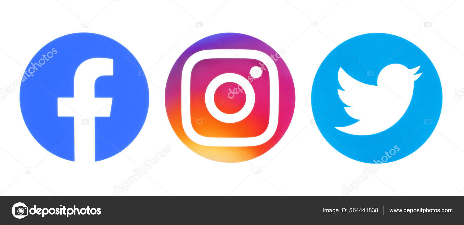 Kiev Ucrania Septiembre 2020 Facebook Instagram Twitter Alrededor ...