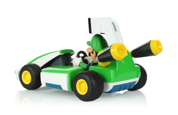 Prosince 2020 Toy Kart Mariokart Live Home Circuit Videohry Luigi — Stock fotografie