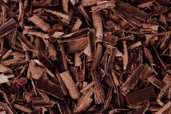 Background of Chocolate Curls close-up with texture