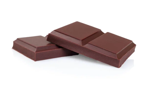 Čokoládové Kudrlinky Bílém Pozadí Close — Stock fotografie