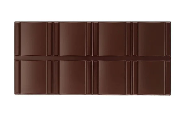 Chocolate Barra Sobre Fondo Blanco Cerca —  Fotos de Stock