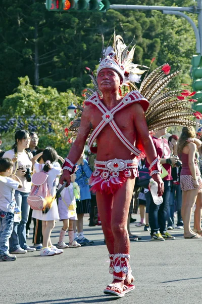 Samba carnaval danser — Stockfoto
