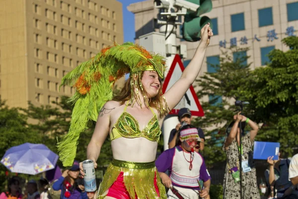 Samba carnival dansare — Stockfoto