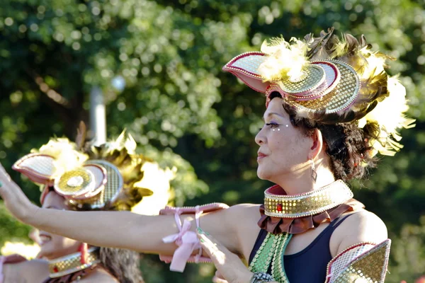 Bailarina de carnaval de samba — Fotografia de Stock