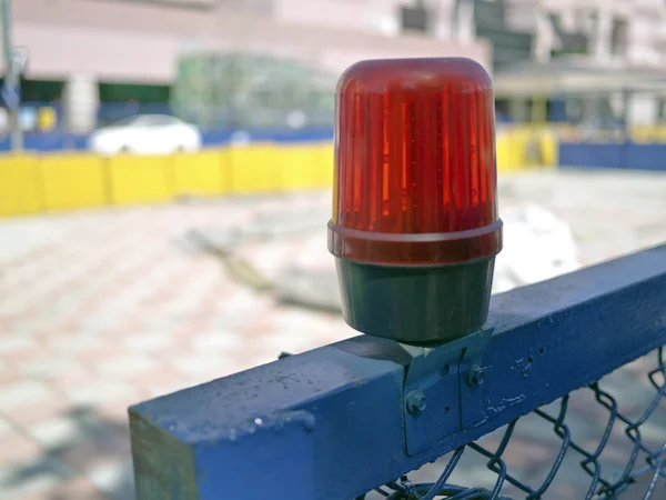 Construction warning light — Stock Photo, Image